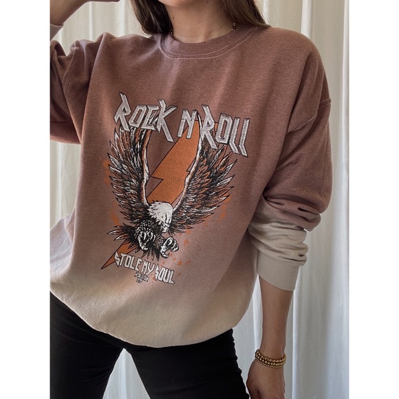 Kanzler Tops - JAMES SWEATSHIRT — In Brown/cream